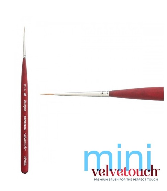 20/0 LINER Pennello Lungo 3950 MINI manico corto sintetico.