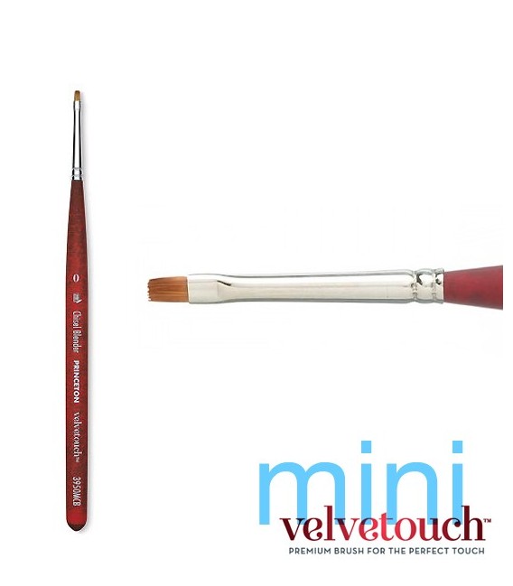 0 CHISEL BLENDER Synthetic brush 3950 MINI short handle.