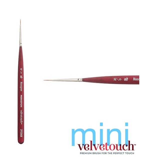 20/0 LINER Pennello Corto 3950 MINI manico corto sintetico.