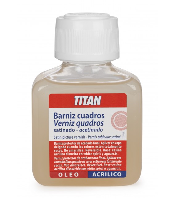 Barniz Cuadros Satinado Titan 100 ml.