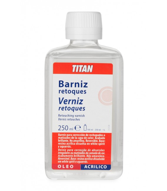 Barniz Retoques Titan 250 ml.