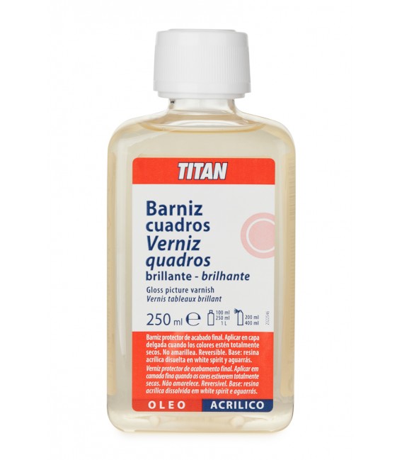 Verniz Quadros Brilhante Titan 250 ml.