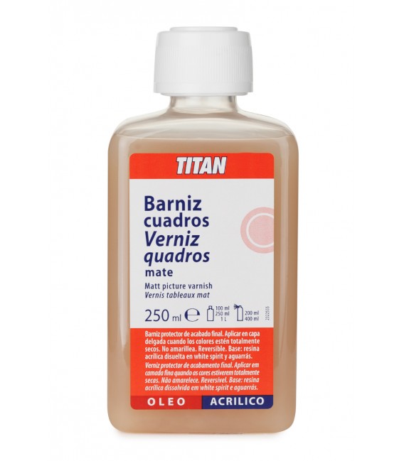 Vernis Tableaux Mat Titan 250 ml.