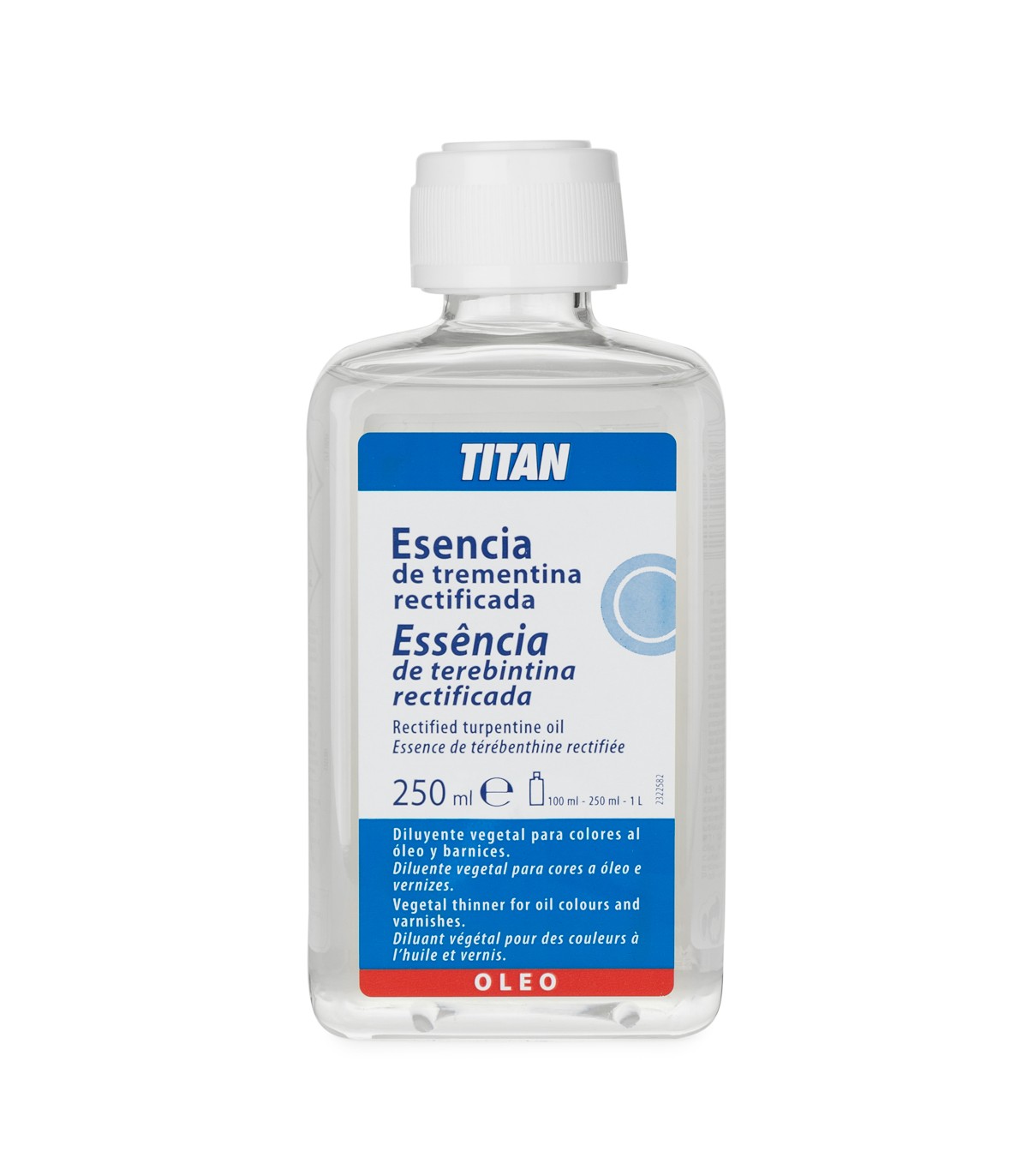 Essenza di Trementina Rettificata Titan 250 ml.