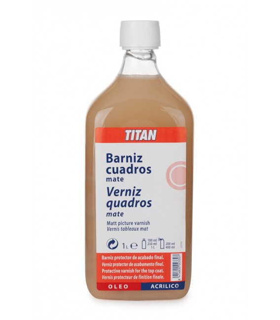 Verniz Quadros Mate Titan 1000 ml.