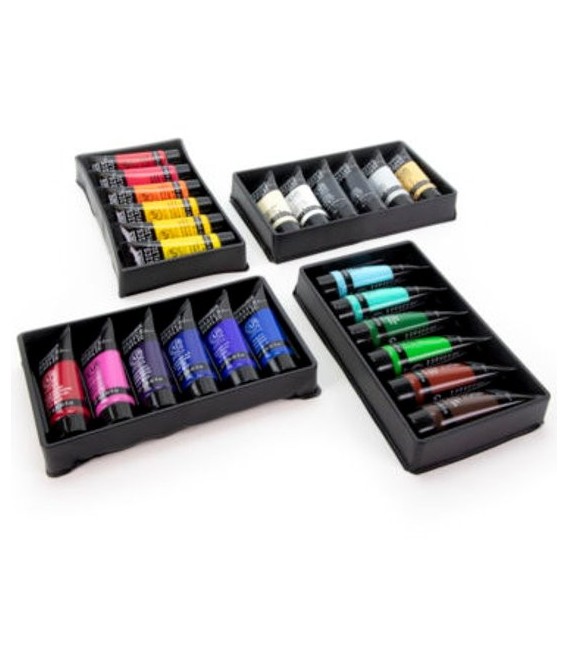 Set pintura acrilica Liquitex Basics 24 tubs