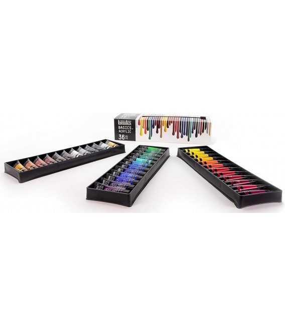 Set pittura acrilica Liquitex Basics 36 tubi
