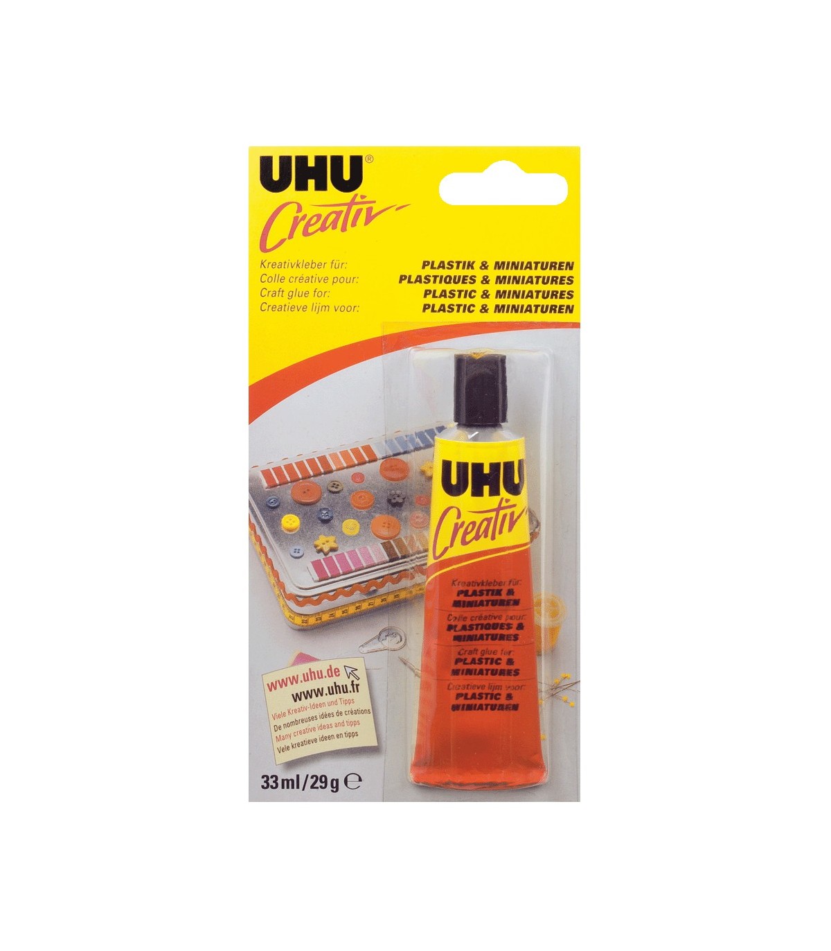UHU Creativ Colla per Plastica e Miniature 29 gr.