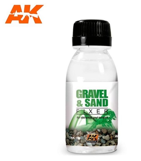 AK118 Gravel and sand fixer 100 ml.