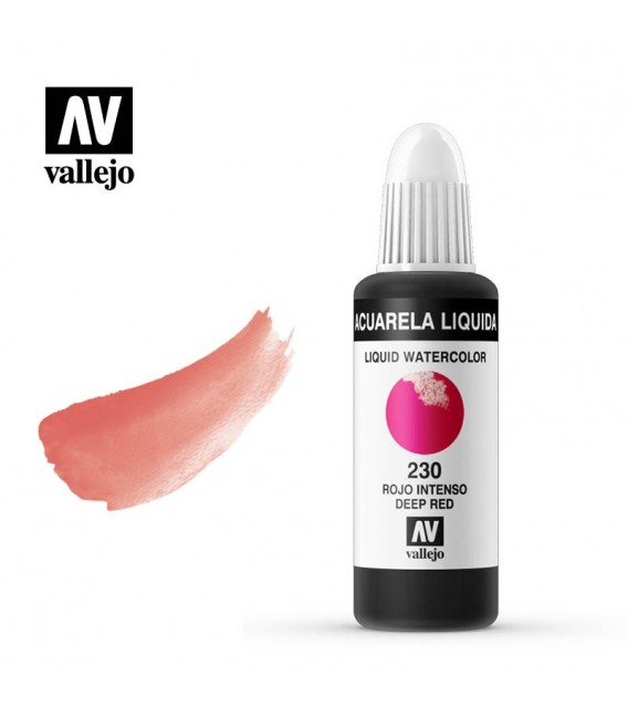 230 Deep red liquid water colour Vallejo 32 ml.