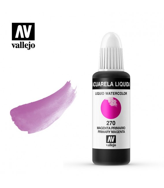 270 Process Magenta liquid water colour Vallejo 32 ml.