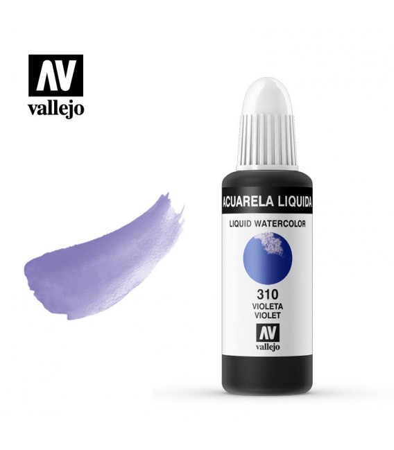 310 Violeta acuarela liquida Vallejo 32 ml.