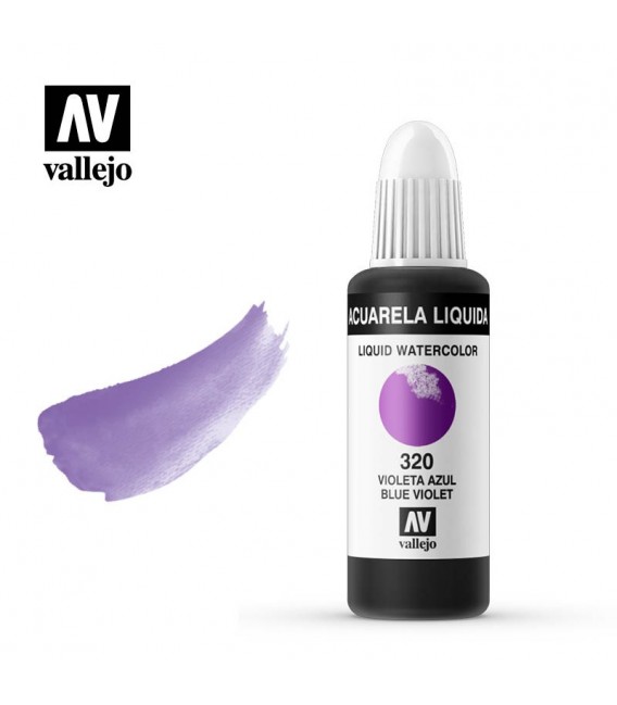 320 Violeta blau aquarel.la liquida Vallejo 32 ml.