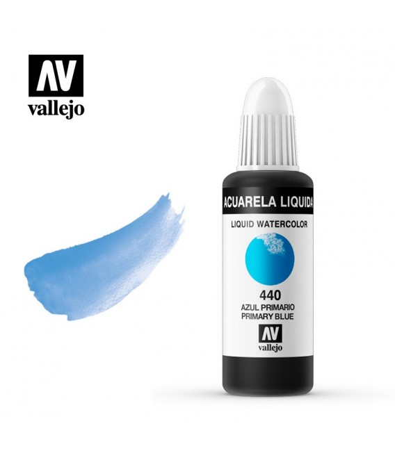 440 Azul proceso acuarela liquida Vallejo 32 ml.
