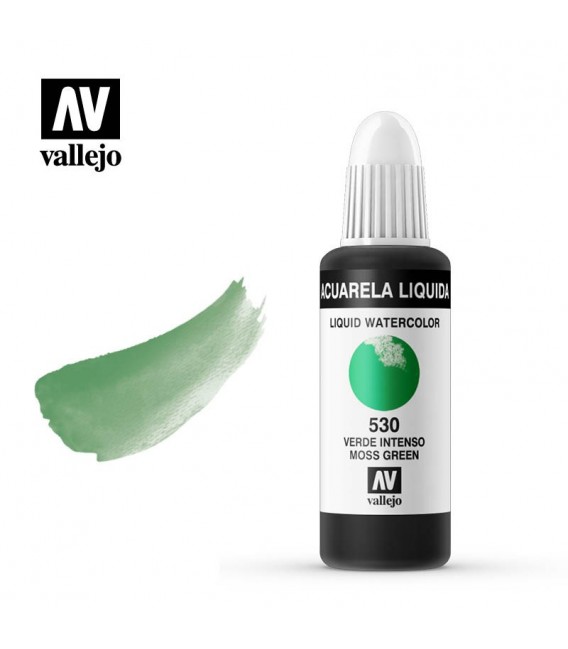 530 Verd intens aquarel.la liquida Vallejo 32 ml.