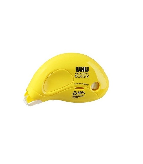 UHU Dry and Clean Pegamento no Permanente en Roller 8,5 m x 6,5 mm