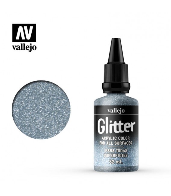 602 Silver Glitter Vallejo 32 ml.