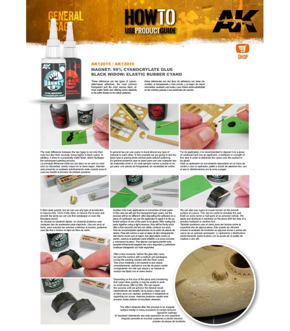 Adhesive Magnet Ultra Resistant Cyanocrylate Glue AK12015 20 gr.