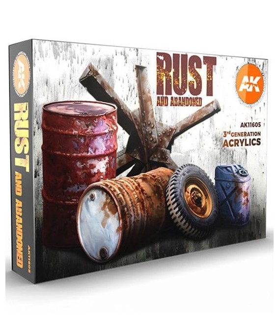 AK11605 Rust and Abandoned Set 6 u. 17 ml