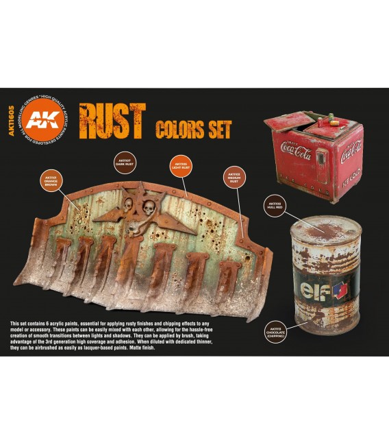 AK11605 Rust and Abandoned Set 6 u. 17 ml