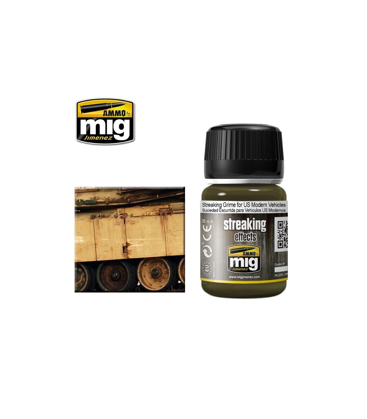 AMIG1207 Streaking grime for US modern vehicles 35 ml.
