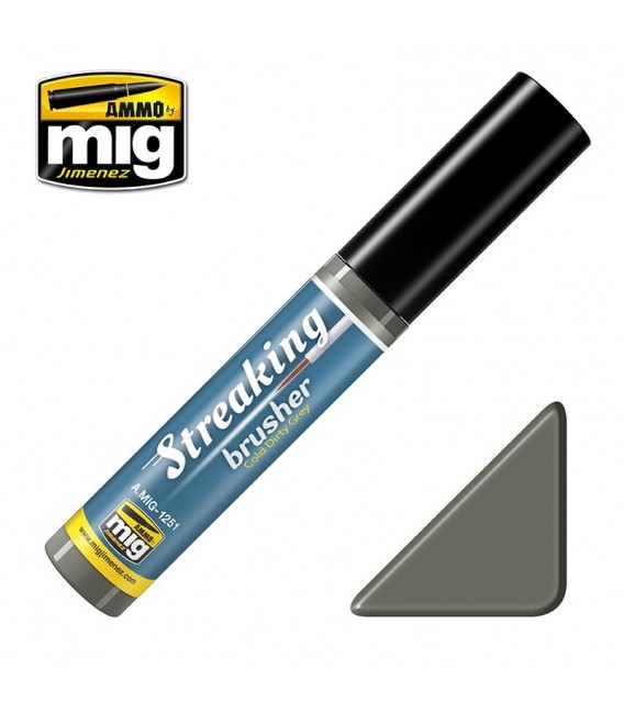 Streakingbrusher Ammo Mig Cold Dirty Grey 10 ml.