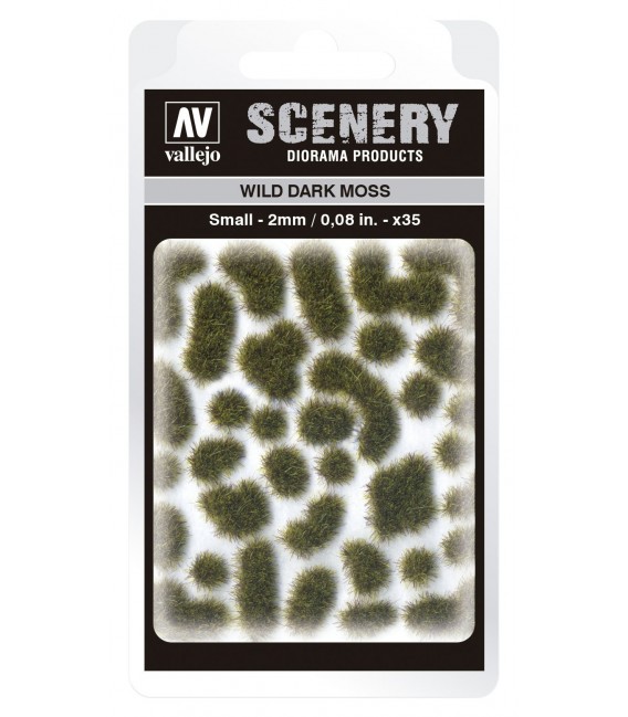 SC402 - Wild Dark Moss Small 2 mm Vallejo Scenery