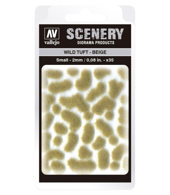 SC403 - Beige Wild Tuft Small 2 mm Vallejo Scenery