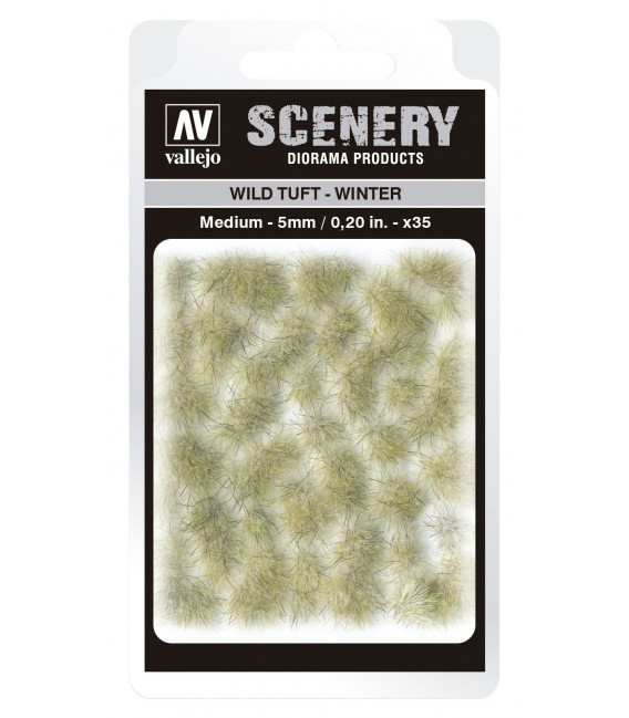 SC410 -  Winter Wild Tuft Medium 5 mm Vallejo Scenery