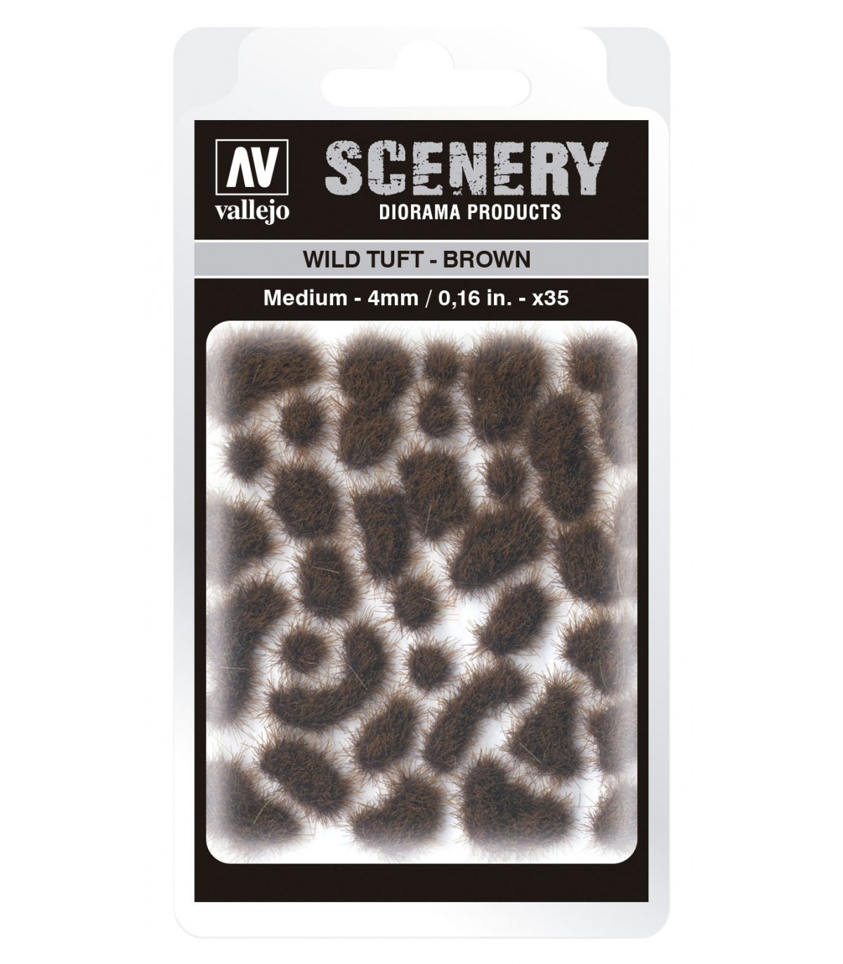 Vallejo Scenery: Wild Tufts - Brown 4mm Vallejo Scenery: Wild Tufts - Brown 4mm