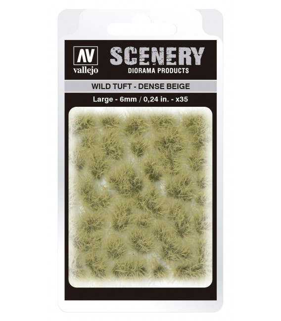 SC412 - Dense Beige Wild Tuft Large 6 mm Vallejo Scenery