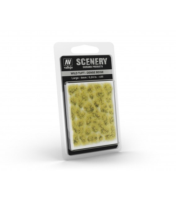 SC412 - Dense Beige Wild Tuft Large 6 mm Vallejo Scenery