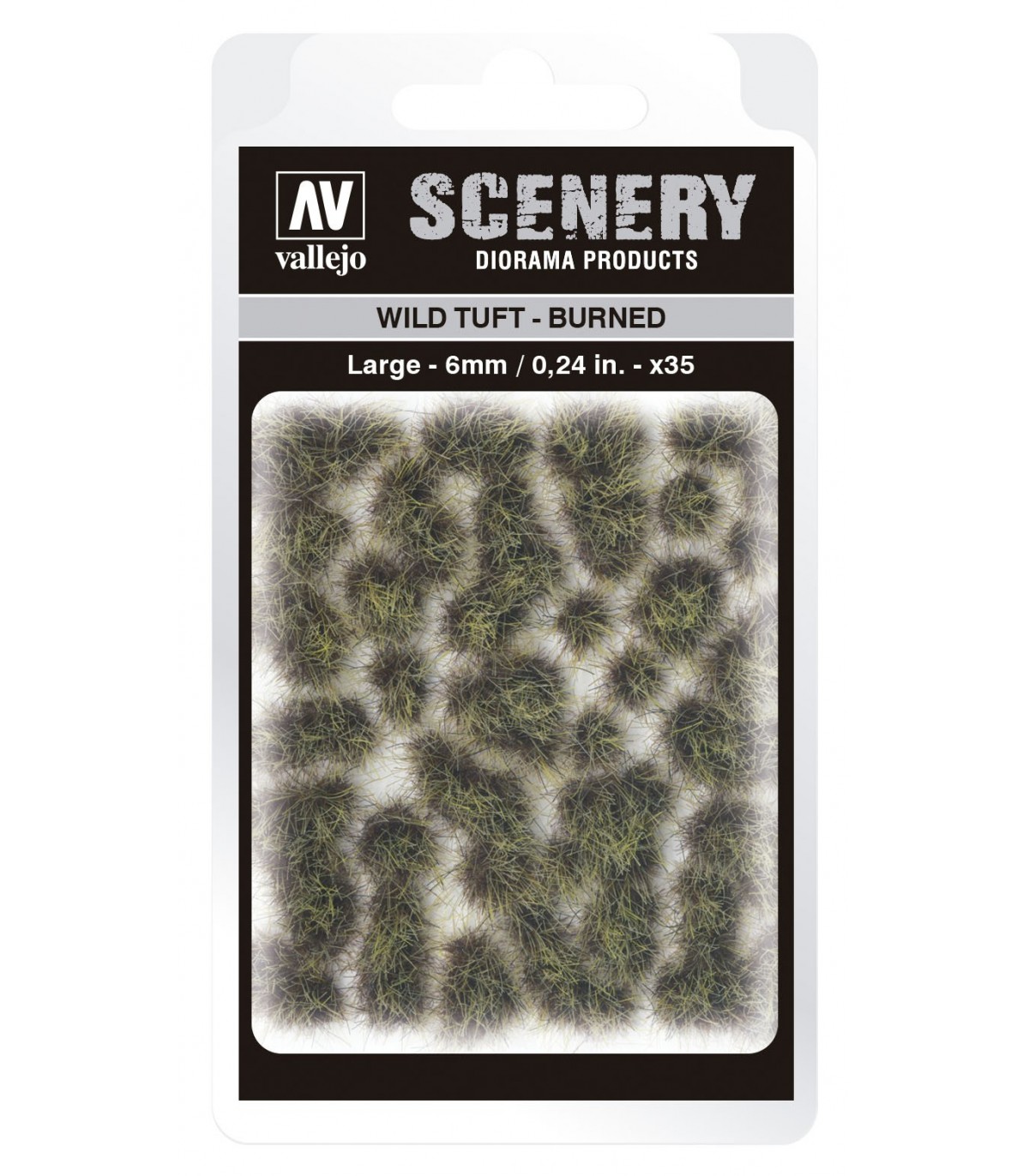 Vallejo Scenery: Wild Tufts - Burned 6mm Vallejo Scenery: Wild Tufts - Burned 6mm