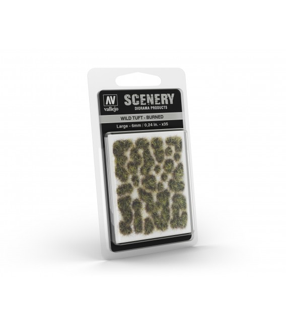 SC414 Burned Wild Tuft Large 6 mm Vallejo Scenery