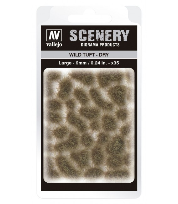 SC419 Dry Wild Tuft Large 6 mm Vallejo Scenery
