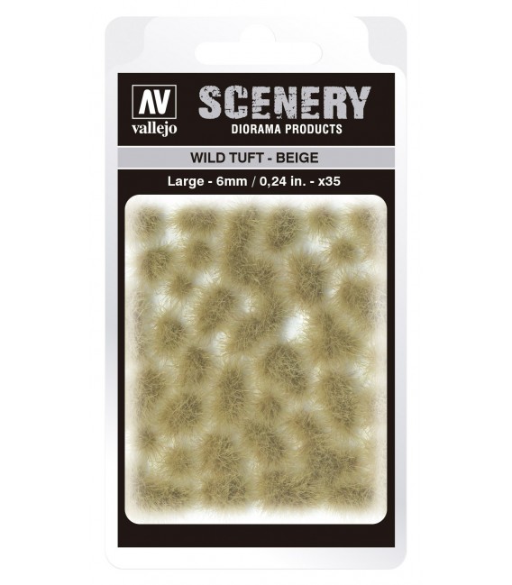 SC420 Beige Wild Tuft Large 6 mm Vallejo Scenery