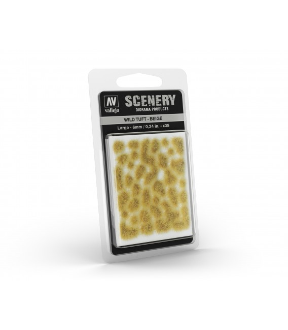 SC420 Beige Wild Tuft Large 6 mm Vallejo Scenery