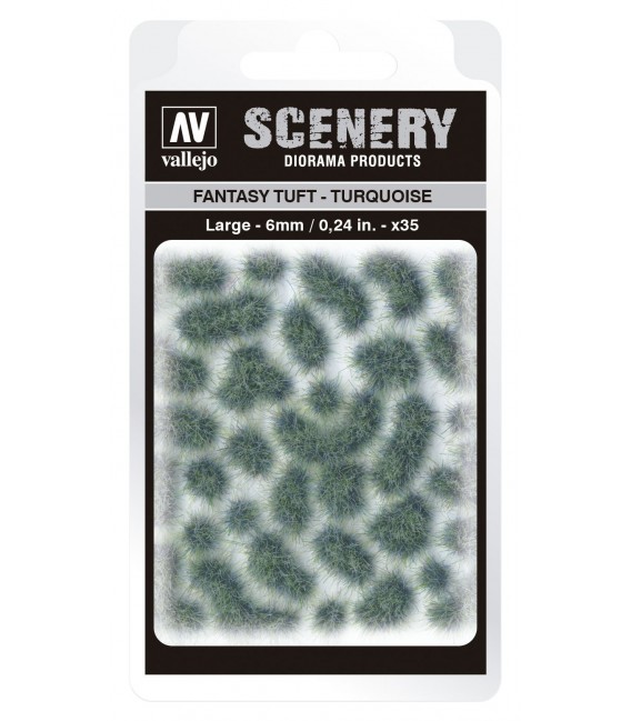 SC432 Turquoise Fantasy Tuft Large 6 mm Vallejo Scenery