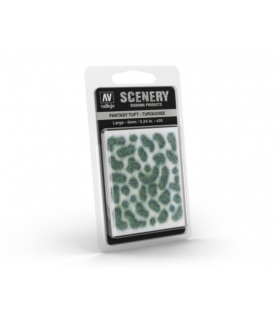 SC432 Turquoise Fantasy Tuft Large 6 mm Vallejo Scenery