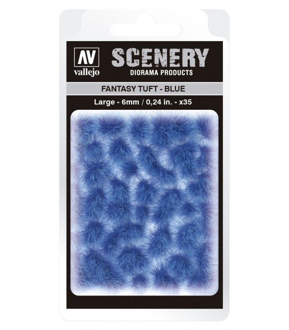SC434 Blue Fantasy Tuft Large 6 mm Vallejo Scenery