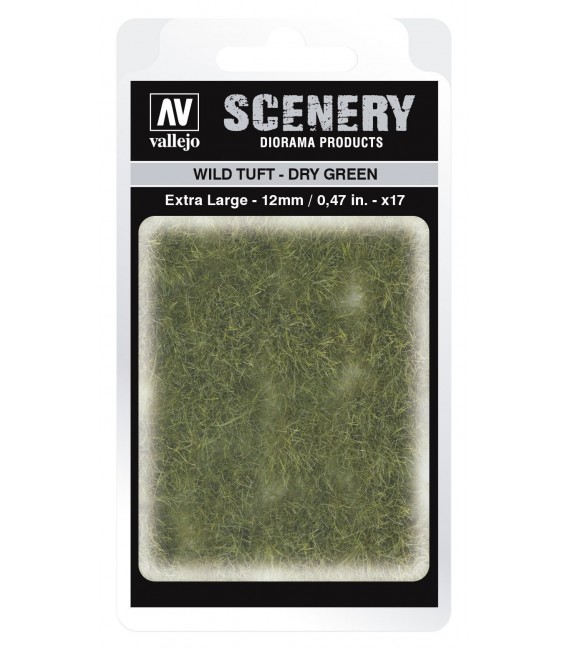 SC424 Dry Green Wild Tuft Extra Large 12 mm Vallejo Scenery
