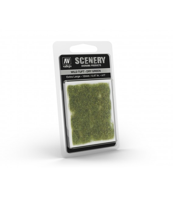SC424 Dry Green Wild Tuft Extra Large 12 mm Vallejo Scenery