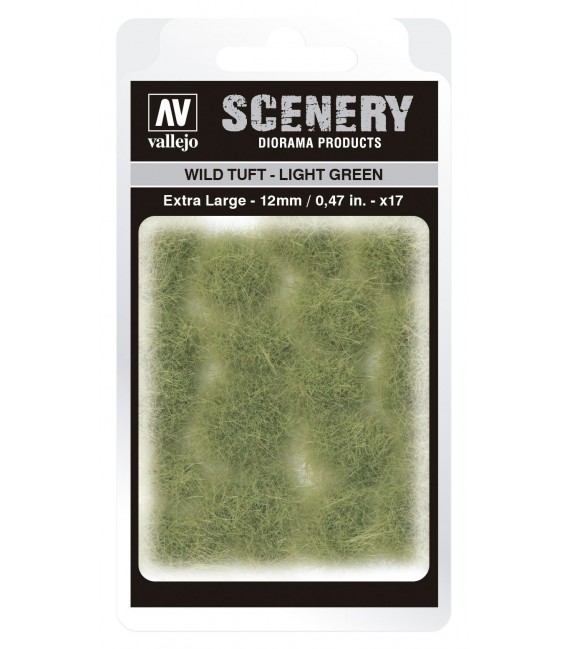 SC426 Light Green Wild Tuft Extra Large 12 mm Vallejo Scenery