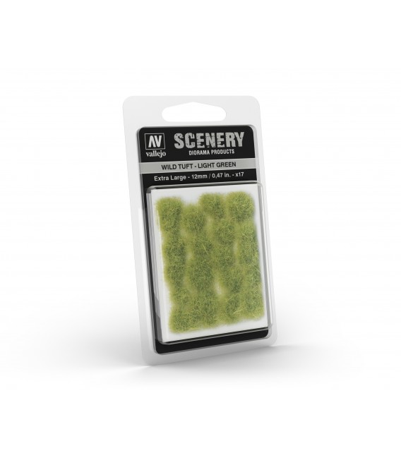 SC426 Light Green Wild Tuft Extra Large 12 mm Vallejo Scenery