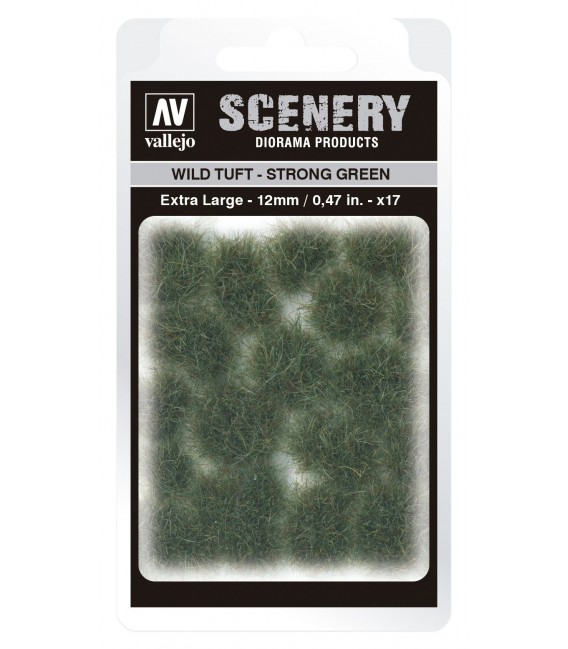 SC427 Strong Green Wild Tuft Extra Large 12 mm Vallejo Scenery