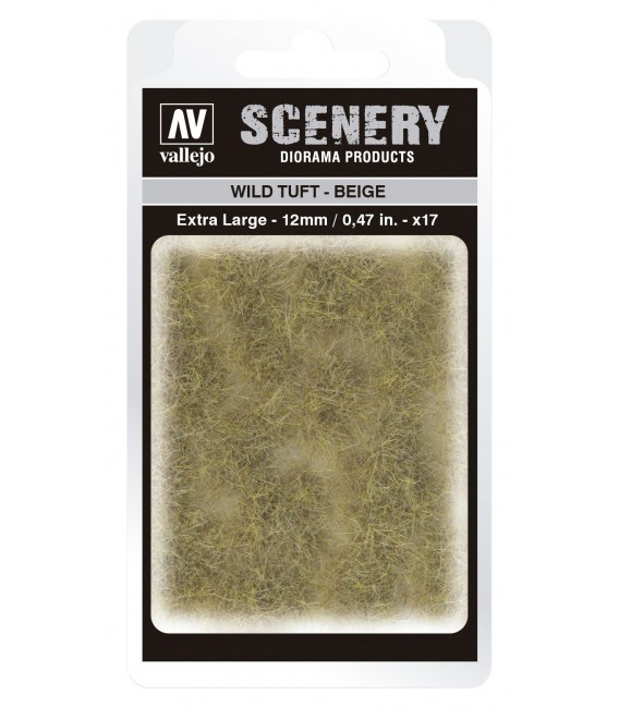 SC429 Beige Wild Tuft Extra Large 12 mm Vallejo Scenery