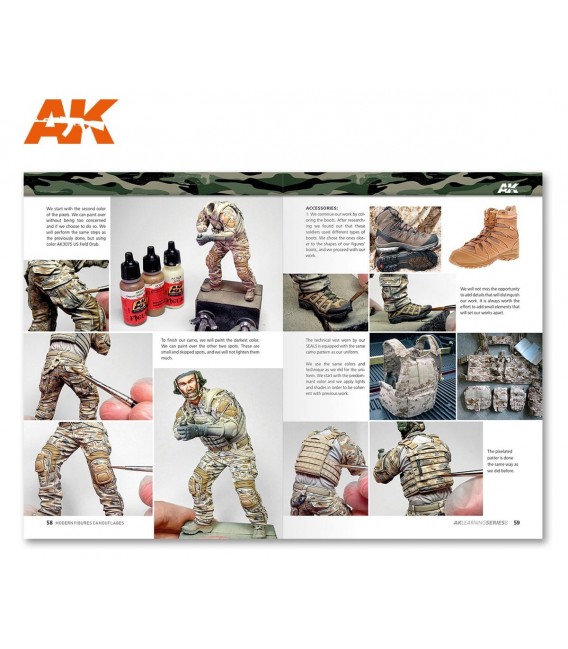 AK248 AK Learning 8: Camuflajes Modernos para Figuras - Castellano
