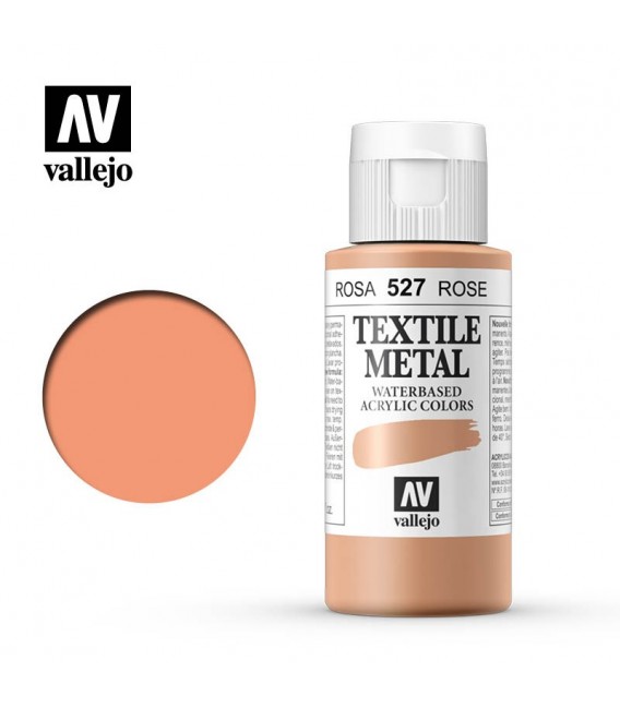 527 Pink metallic Textile Color Vallejo 60 ml.