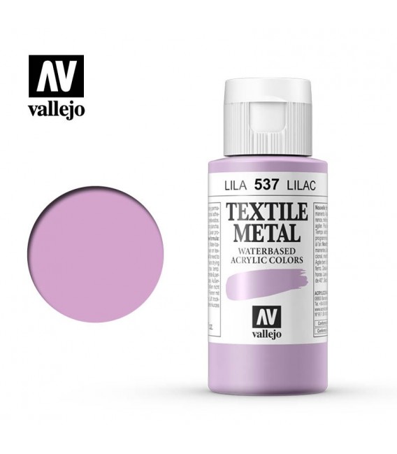 537 Lila metalico Textile Color Vallejo 60 ml.