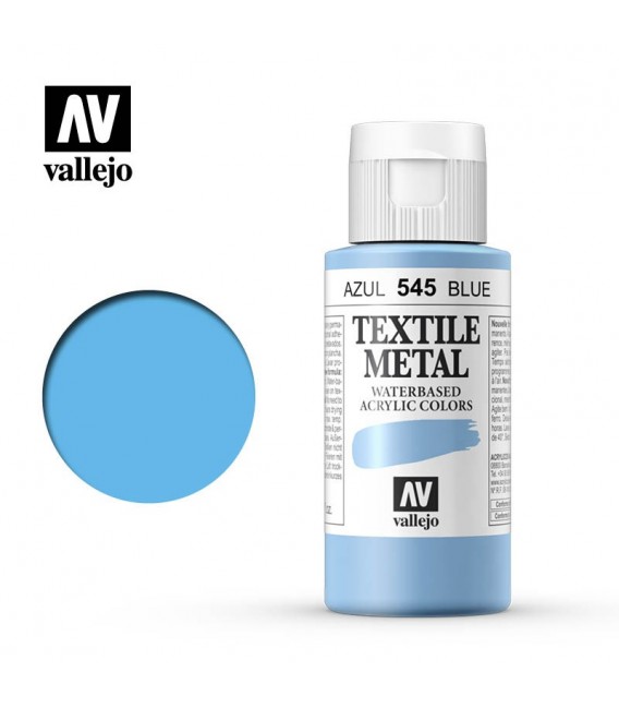 545 Azul metalico Textile Color Vallejo 60 ml.